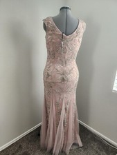 Brand New Evening Gown and Wedding Dress Tulle Sequined Handmade Pale pink