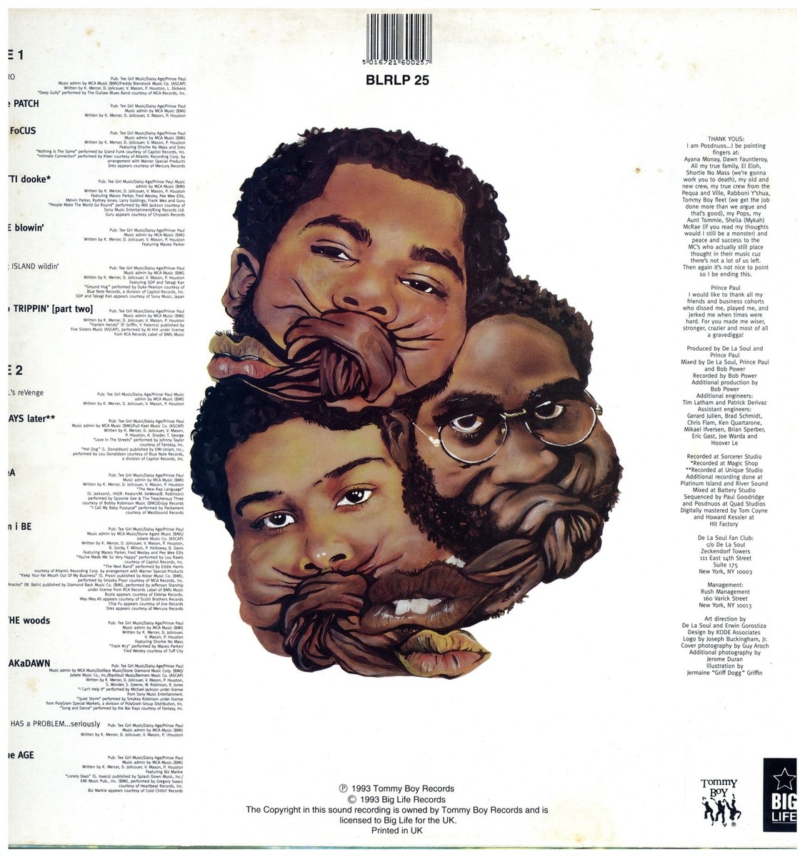 De La Soul - Buhloone Mind State '93 LP UK ORG!EX/EX- | eBay