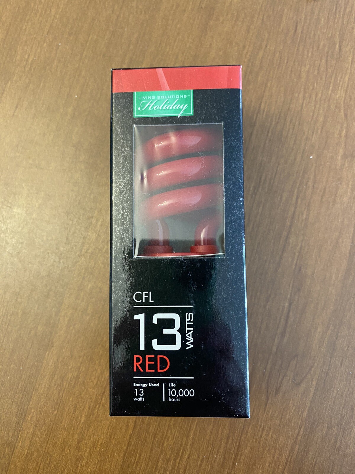 Walgreens Living Solutions Holiday Red Cfl bulb 13 watts New in Box