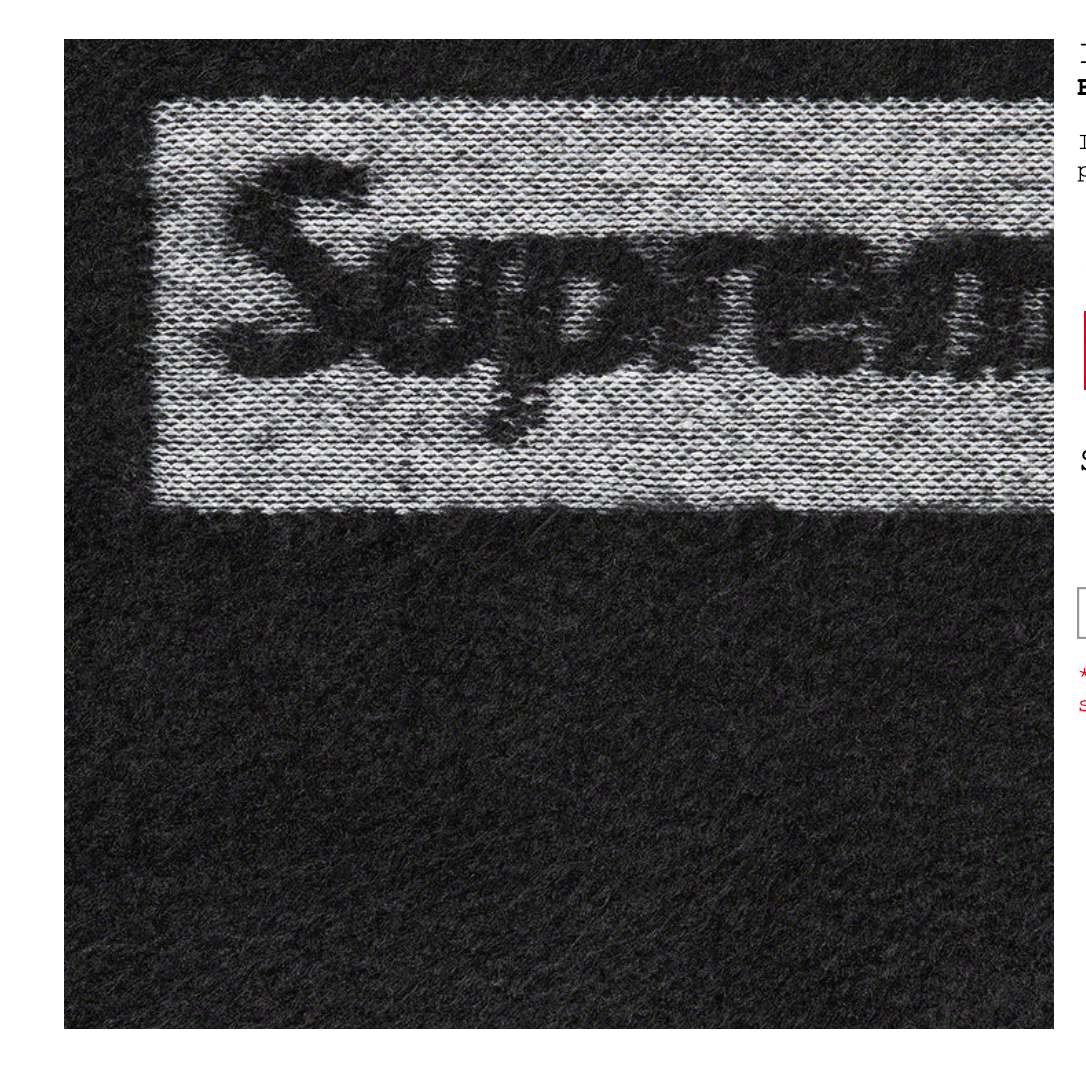 Size Large Black SUPREME INSIDE OUT BOX LOGO HOODED Size Large Black SUPREME INSIDE OUT BOX LOGO HOODED