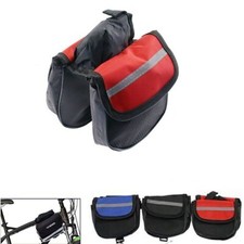 BORSA BORSELLO DOPPIA SACCA PORTA OGGETTI PER BICI BICICLETTA IMPERMEABILE SC0