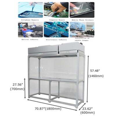 Vertical Laminar Flow Hood Air Flow Clean Bench for Phone LCD Repair Laboratory