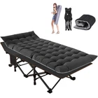 Begonia.K Folding Camping Cots with Mattress for Adults 880lbs 28" Extra Wide