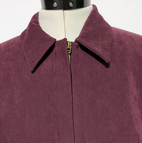 Ladies Vintage Debenhams Anne Brooks Petite Burgundy Jacket #Size 14 - Picture 2 of 7