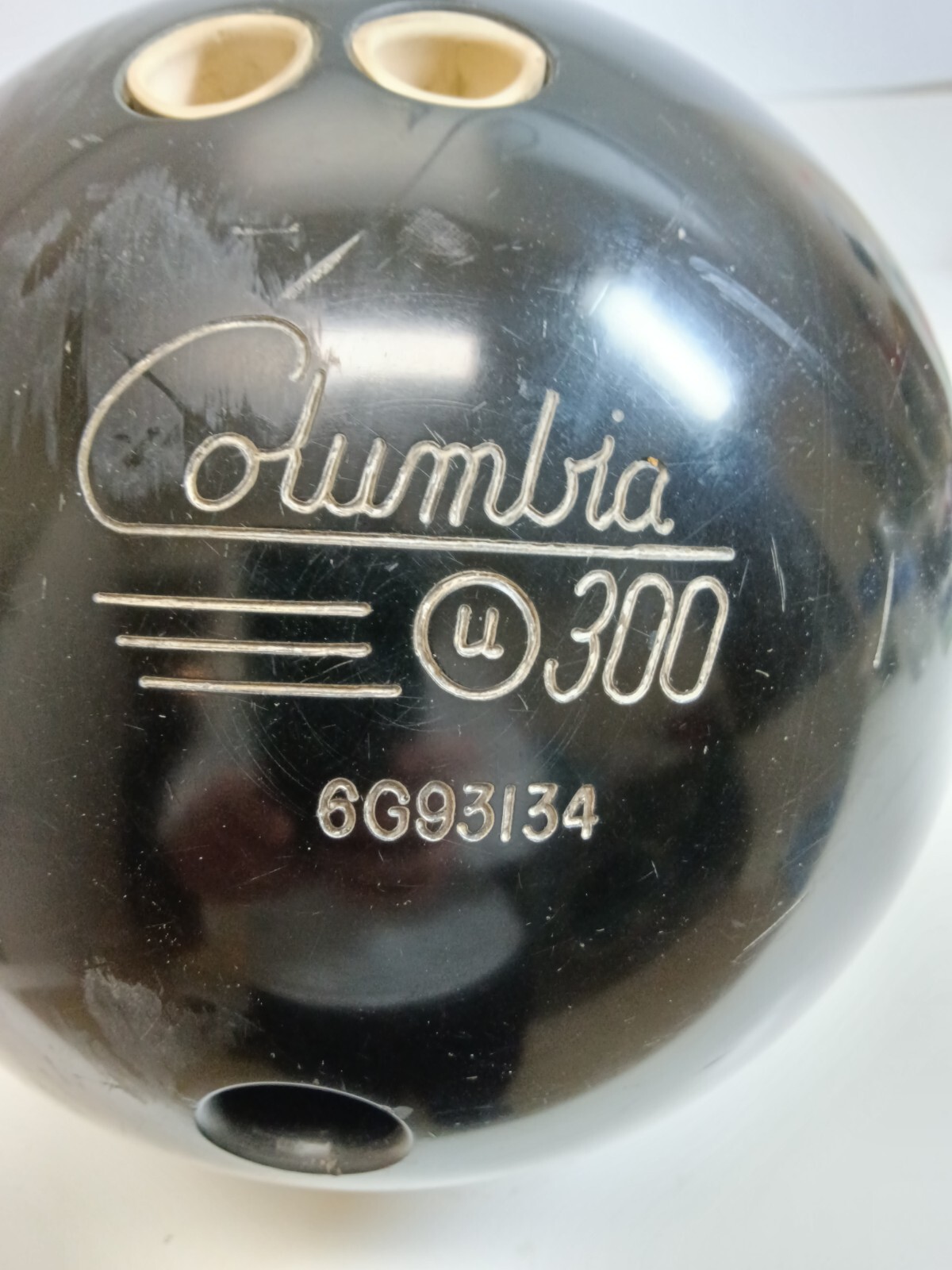 COLUMBIA 300 BLACK U DOT URETHANE Bowling Ball 15lbs 15oz eBay