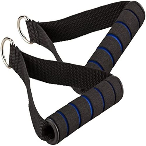 Pair Resistance Bands Foam Handle Heavy Duty Exercise Hand Grips Attachment