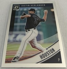 2018 Donruss Optic Baseball Justin Verlander Houston Astros base card #93