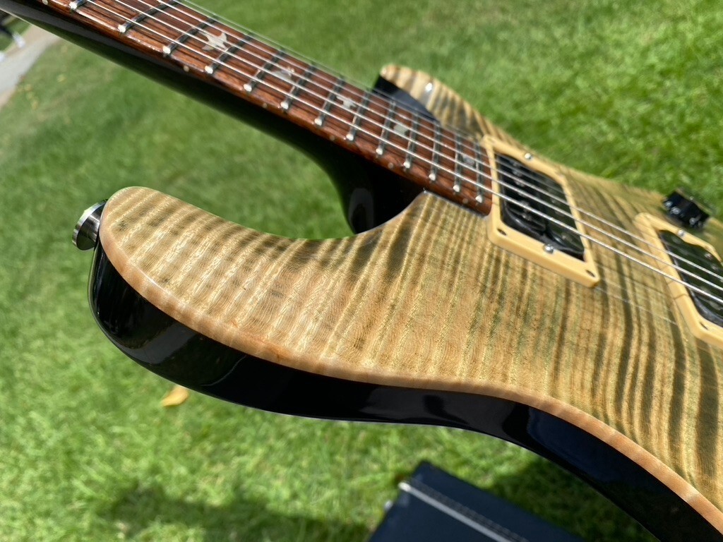 1990 PRS Custom 24 10 Top Green w/ Birds - Brazilian Board