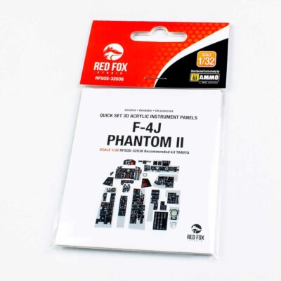 Red Fox QS-32036 1/32 F-4J Phantom II 3D Acrylic Instrument Panel