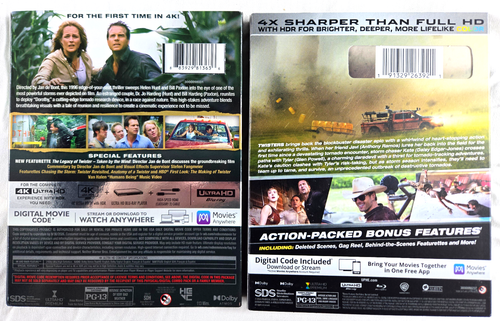 TWISTER 4K / TWISTERS 4K (UHD 4K+Blu-ray+Digital Copy+Slip Cover) - Picture 2 of 3
