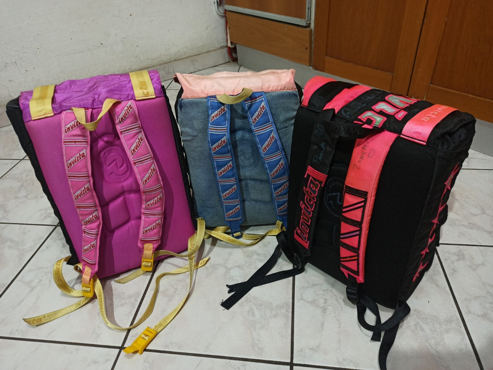 Invicta Three backpack multicolor USED vintage im… - image 9