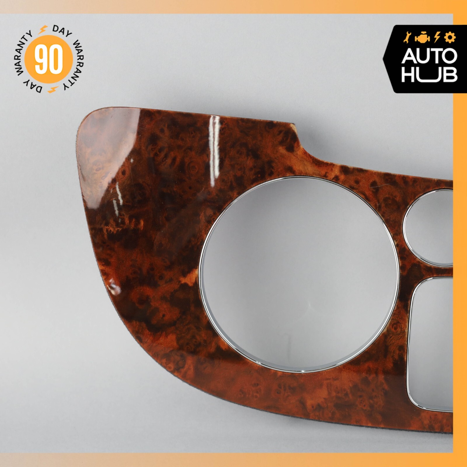 03-13 Bentley Continental GTC GT Dash Panel Speedometer Bezel Trim Wood OEM