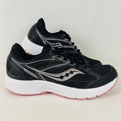Saucony Cohesion 14 Athletic Running Shoes Black/Pink S10628-1 Women’s Size  11