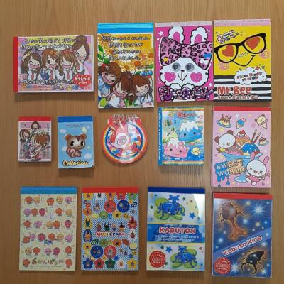 Heisei Retro Memo Pad Set of 13 Used Japan