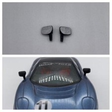GP47 - Greenhills Black with Silver Wing Mirror Pair for Scalextric Jaguar XJ220
