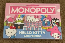 New Sealed 2022 Sanrio Hello Kitty and Friends Monopoly Board Game