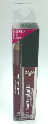 Hard Candy Lip Color Liner Pencil / Matte-aholic Velvet Mousse / 1529 Berry Chic