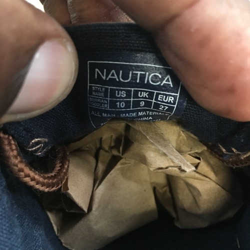 Nautica Shoes Youth 10 Berrian Sneakers Brown Lace Up Casual Comfort Round Toe - Picture 14 of 16