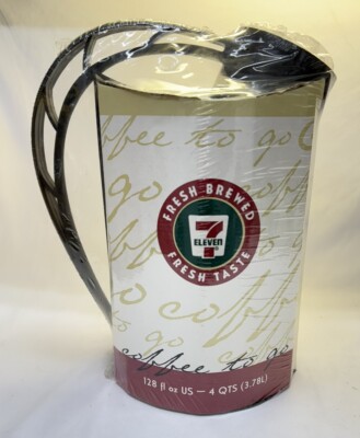 7 eleven 128 oz. Coffee to Go Carafe Refill Mug Rare **Brand New Sealed**