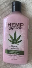 Hemp Heaven Natural Hemp Seed Oil Body Lotion Strawberry Hibiscus, 12 oz