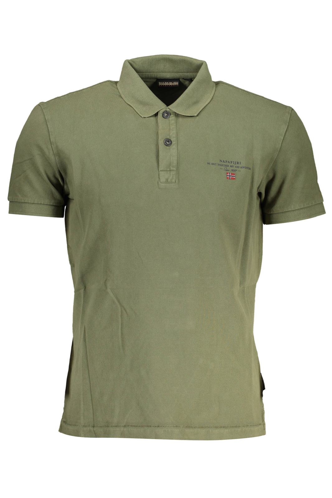 780851 NAPAPIJRI POLO MANICHE CORTE UOMO VERDE
