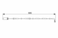 Warnkontakt Bremsbelagverschleiß Vorne Bosch 1987473050
