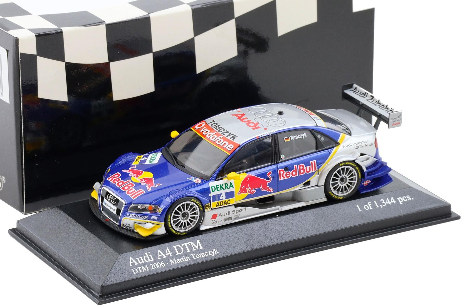 Minichamps 1:43 Audi A4 DTM 2006 Abt Sportsline #4 Tomczyk Red Bull