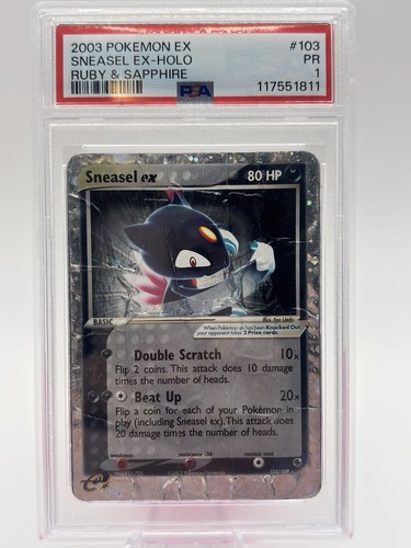 Sneasel ex graded PSA 1 for sale on eBay