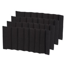 Camera bag divider, 4 pieces 26x12.5x1.4cm anti-shock, black