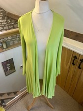 Kettlewell Cascade Waterfall Long Cardigan Lime Size Medium Spring Autumn