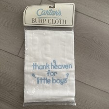 New in Package Vintage Carter's BURP CLOTH Cotton BOYS Made In USA