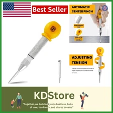 5-Inch Spring-Loaded Center Hole Punch with Adjustable Impact