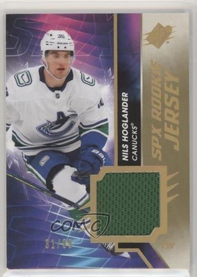2020-21 SPx Rookie Jersey Gold Spectrum 31/99 Nils Hoglander #RJ-NH RC uk2
