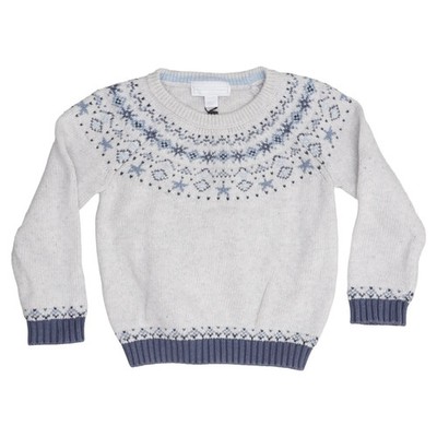 The White Company, Strickpullover, Größe: 80/91, Grau/Blau #z9o