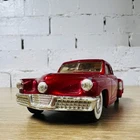 Vintage Matchbox Dinky DY11 1948 Tucker Torpedo Red White Walls