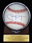 Tony Gwynn Signed ONL Baseball Orig Box + Holder + Reg Card + COA Upper Deck UDA