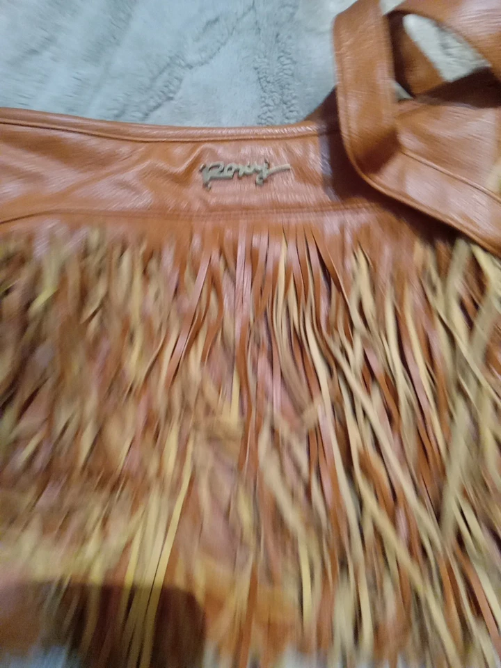 Bolso Bandolera Roxy Imitación Cuero Flecos Mediano Bolso Boho Cartera Occidental Foto 2 de 4