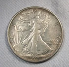 1917 Silver Walking Liberty Half Dollar AU Coin AS650