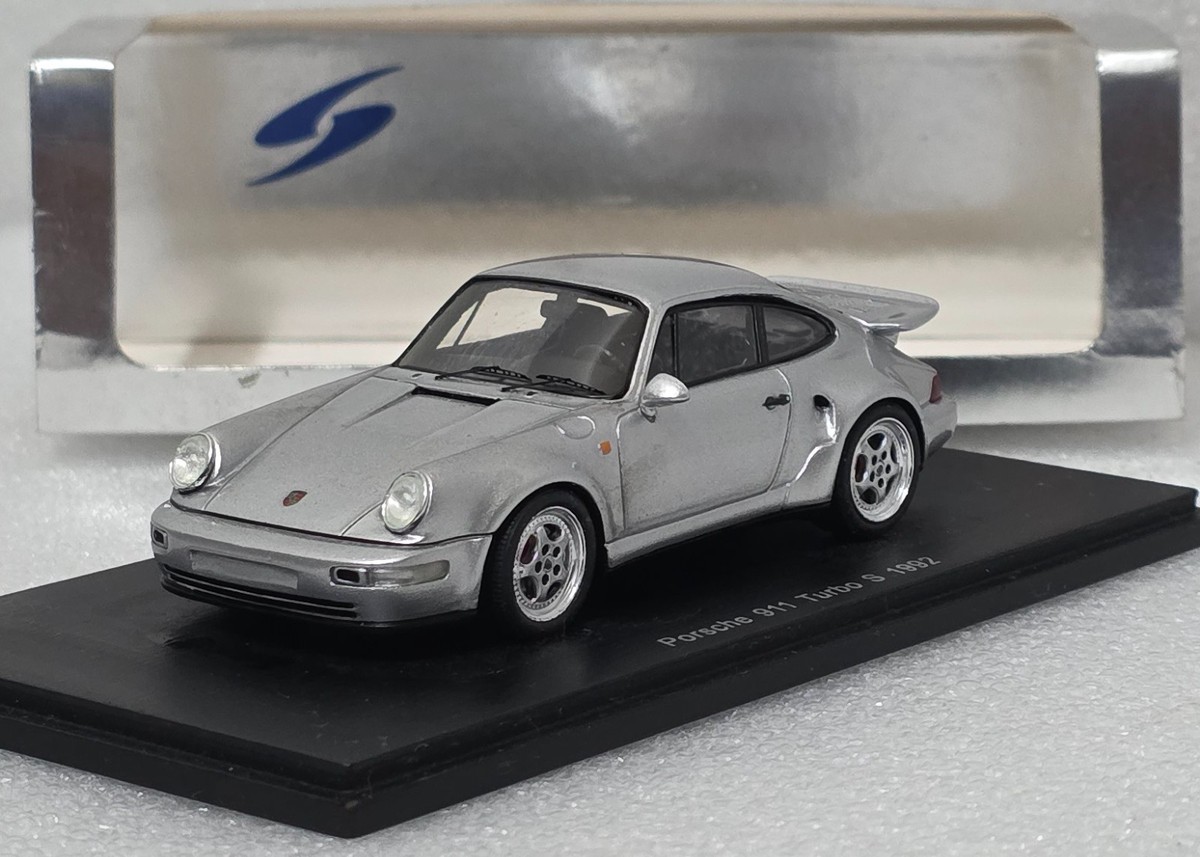 Porsche 911 (964) Turbo S 1992 Silver 1:43 Spark S2032 EXTREMELY