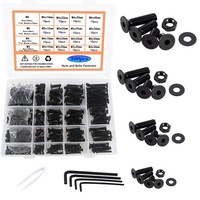 Sechskantschrauben Set 500 StüCk M3 M4 M5 M6 Schwarz Schrauben