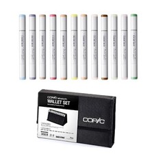 Copic Sketch 12B Wallet Set Portable Travel Artist Markers Japan