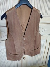 Leder Trachtenweste Gr. 52-54 Neu