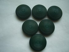 DUNKELGRÜN, KREIS DESIGN, VINTAGE/RETRO SCHAFTKNÖPFE x 6 KOSTENLOSER VERSAND