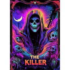 Horror Diamond Painting Kits for Adults, Skull Diamond Art Painting Kits, DIY 5D