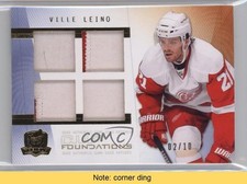 2009-10 Upper Deck The Cup Foundations 2/10 Ville Leino #CF-VI Patch READ 2d8