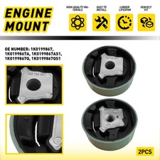 Subframe Engine Mounting Bushing 1K0199868 For Skoda Octavia Mk2 2004-14 Black