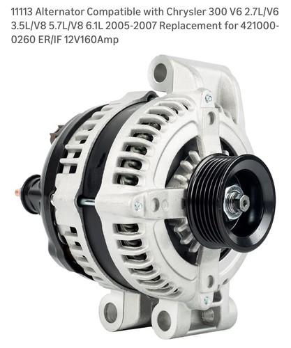 11273N 150A 12V Alternator Compatible for Ford Fusion 2010-2012 Taurus 2008-2...