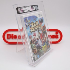 Japanese Nintendo WII DAIRANTOU SMASH BROTHERS X - VGA GRADED 80+ NEW & Sealed!