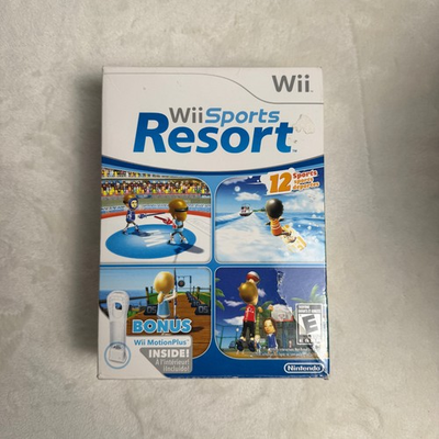 #ad Wii Sports Resort Big Box with Bonus Motion Plus Nintendo Wii 2009 CIB $59.99