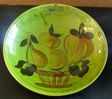VTG Fruit Bowl Los Angeles Pottery California USA #700 Green Beautiful 1960s